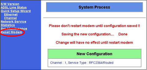 [Reset]をクリック